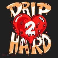 Drip Too Hard Heart Dripping Cool Swag Team Matching Sneaker Gift Idea Beanie thumb 2