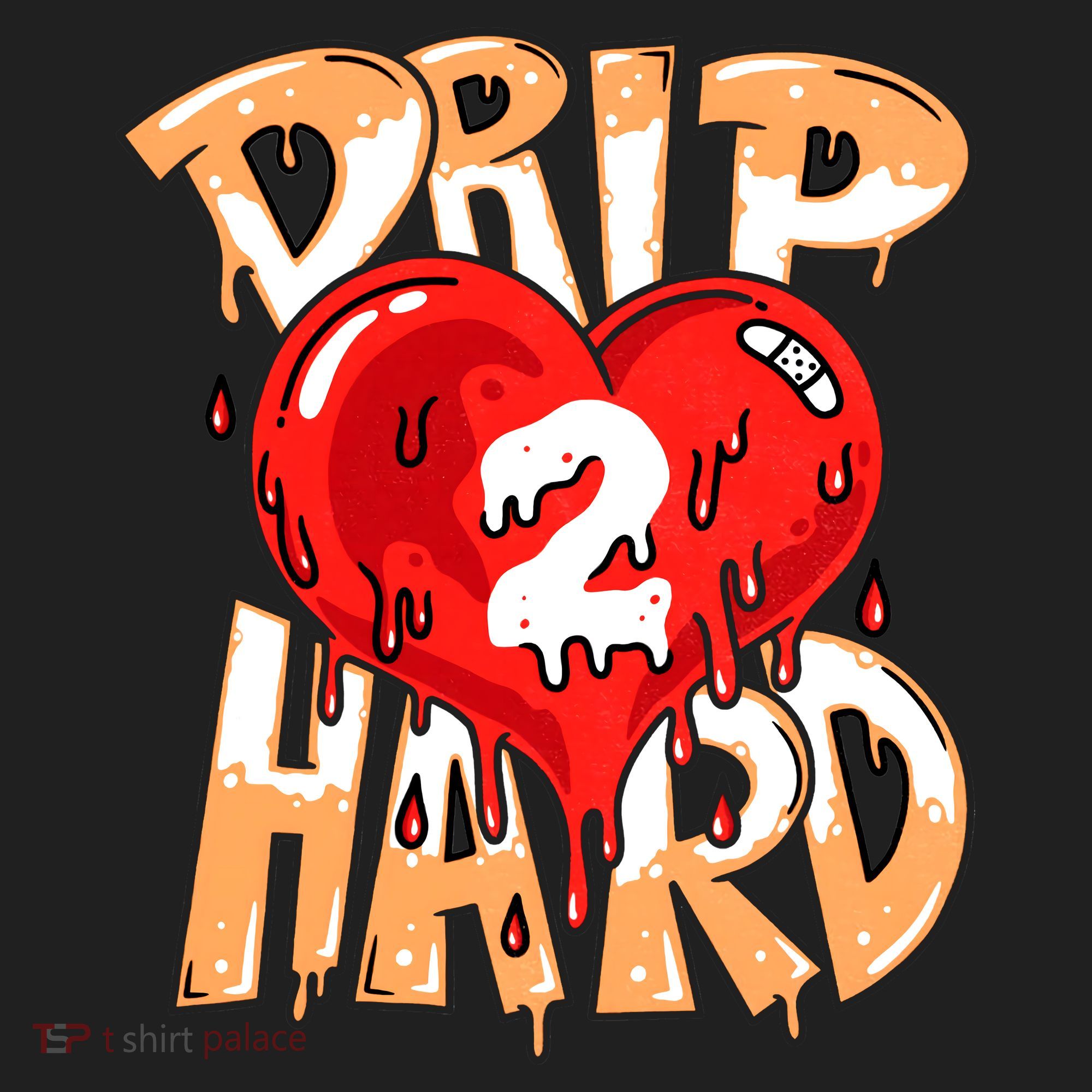 Drip Too Hard Heart Dripping Cool Swag Team Matching Sneaker Gift Idea Tumbler