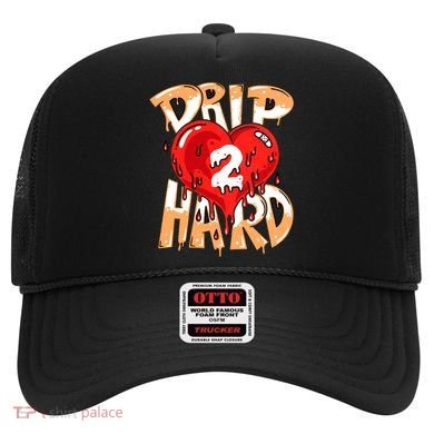 Drip Too Hard Heart Dripping Cool Swag Team Matching Sneaker Gift Idea Hat