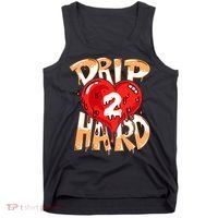 Drip Too Hard Heart Dripping Cool Swag Team Matching Sneaker Gift Idea Tank Top thumb 0