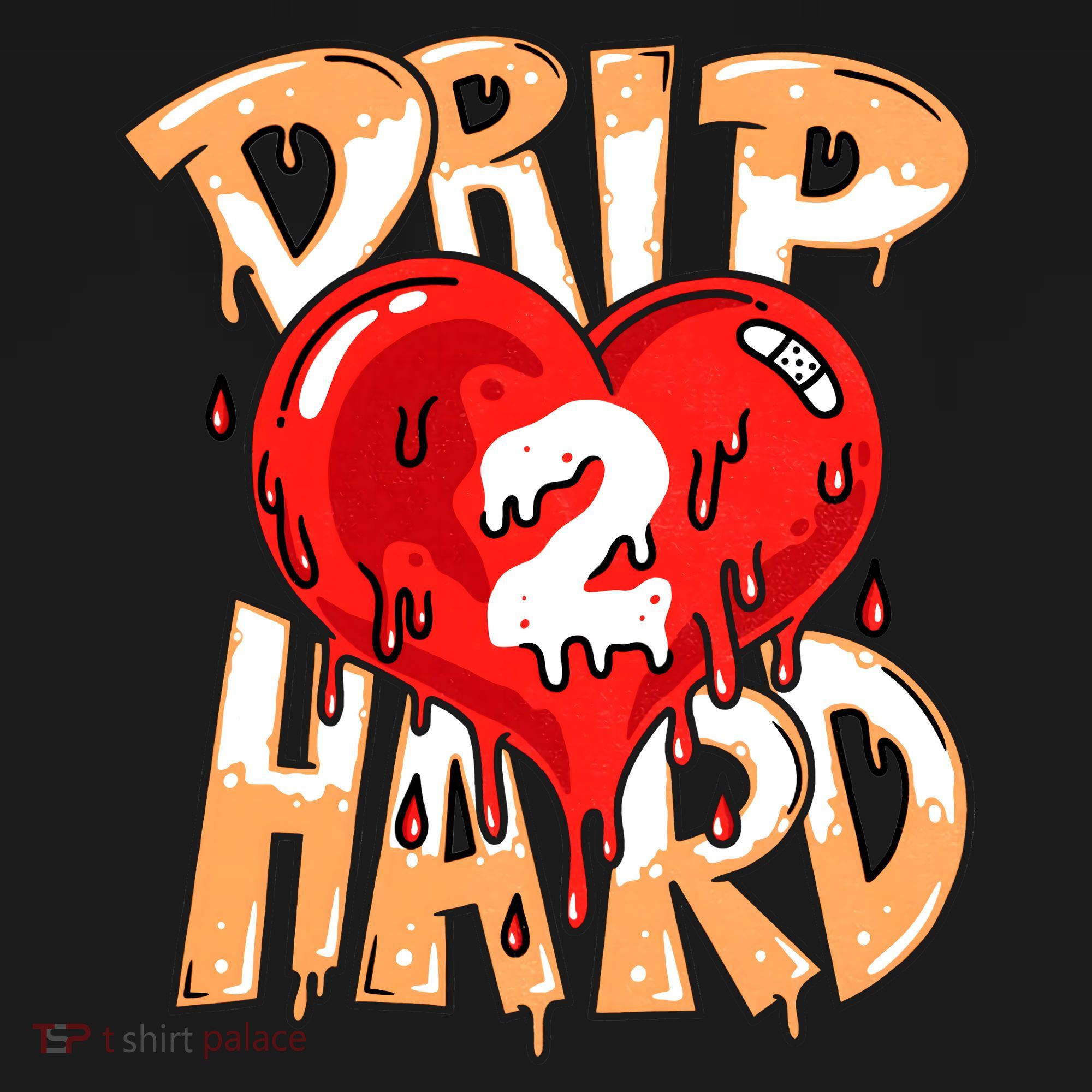 Drip Too Hard Heart Dripping Cool Swag Team Matching Sneaker Gift Idea Tank Top