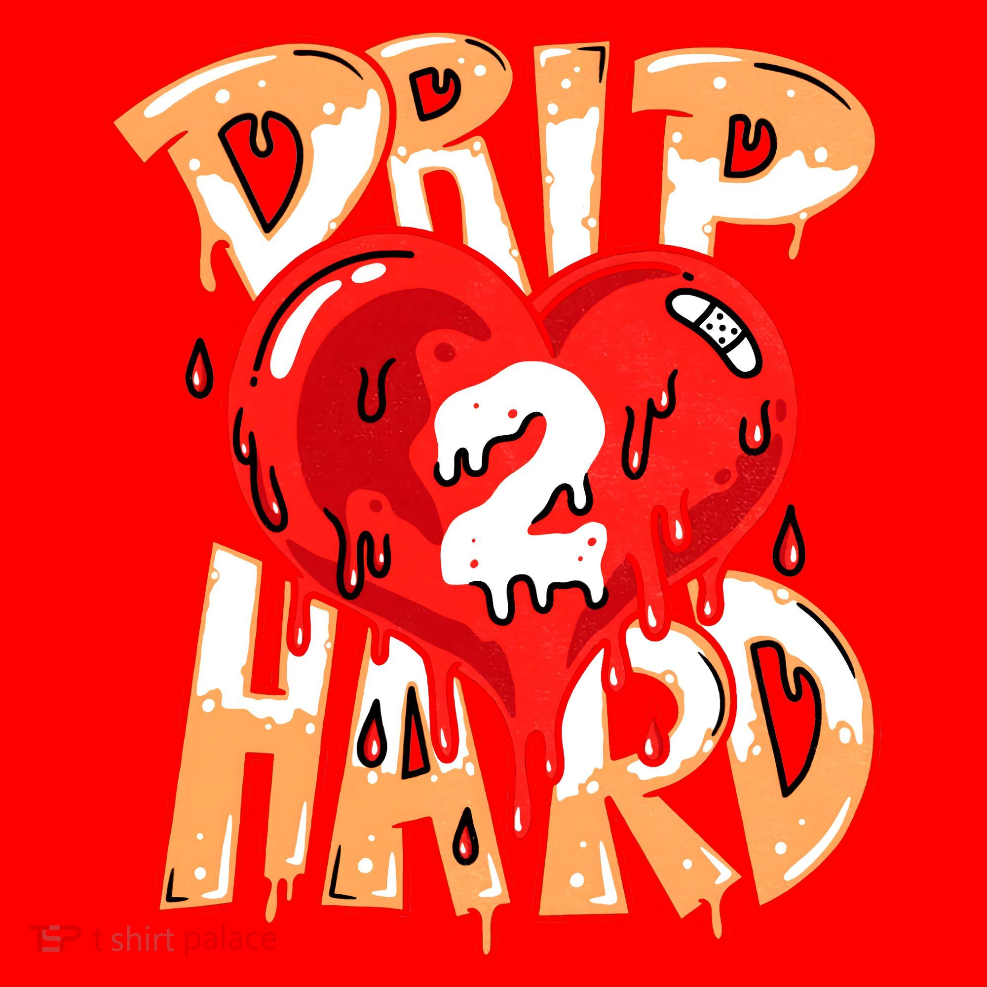 Drip Too Hard Heart Dripping Cool Swag Team Matching Sneaker Gift Idea Santa Hat