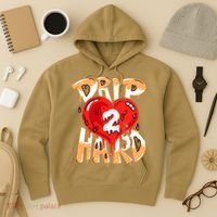 Drip Too Hard Heart Dripping Cool Swag Team Matching Sneaker Gift Idea Hoodie thumb 3