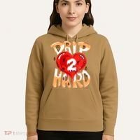 Drip Too Hard Heart Dripping Cool Swag Team Matching Sneaker Gift Idea Hoodie thumb 5