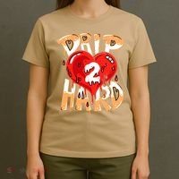 Drip Too Hard Heart Dripping Cool Swag Team Matching Sneaker Gift Idea T-Shirt thumb 4