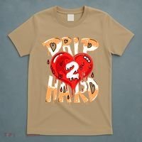 Drip Too Hard Heart Dripping Cool Swag Team Matching Sneaker Gift Idea T-Shirt thumb 5