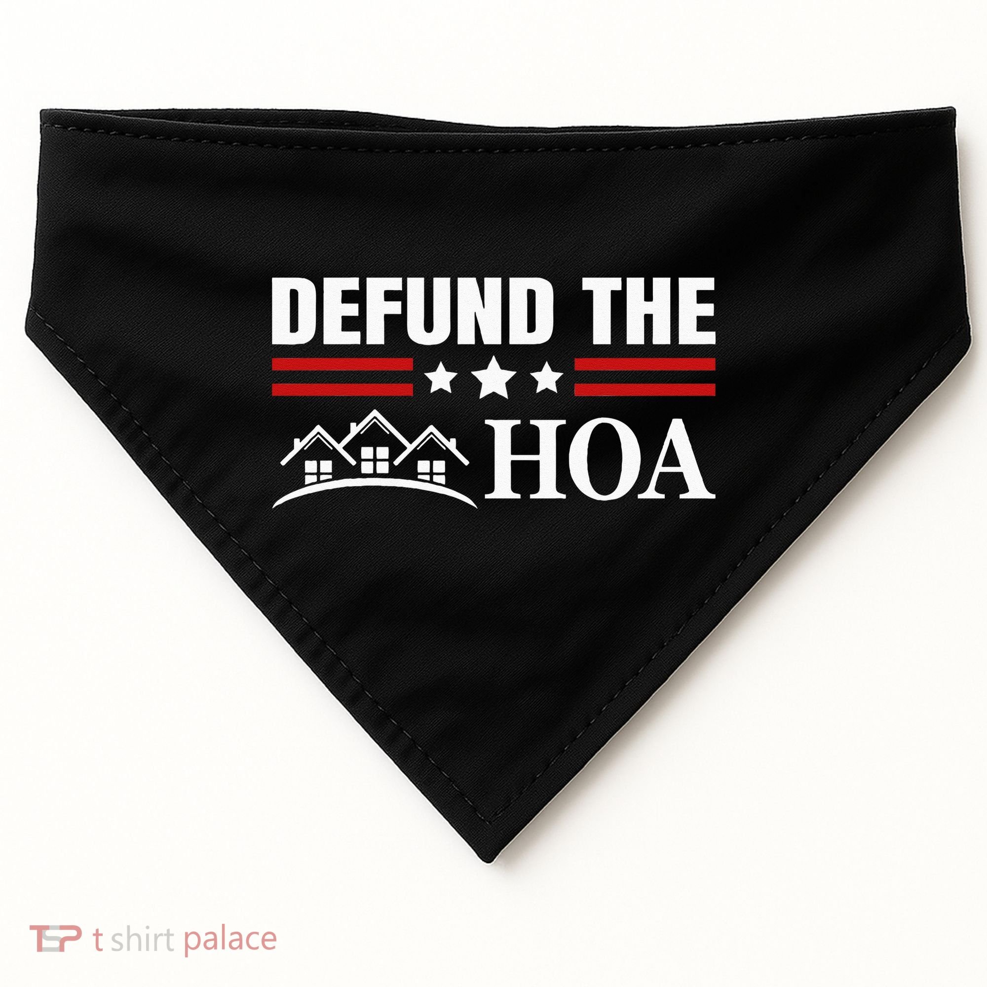 DEFUND THE HOA Homeowners Association USA-Made Doggie Bandana