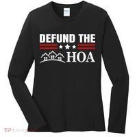 DEFUND THE HOA Homeowners Association Women's Long Sleeve Shirt thumb 0