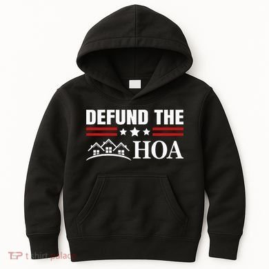 DEFUND THE HOA Homeowners Association Kids Hoodie