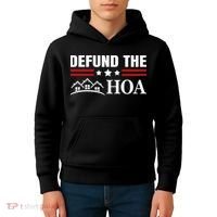 DEFUND THE HOA Homeowners Association Kids Hoodie thumb 4