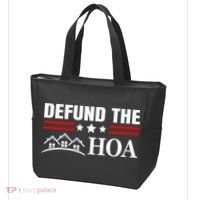 DEFUND THE HOA Homeowners Association Tote Bag thumb 3