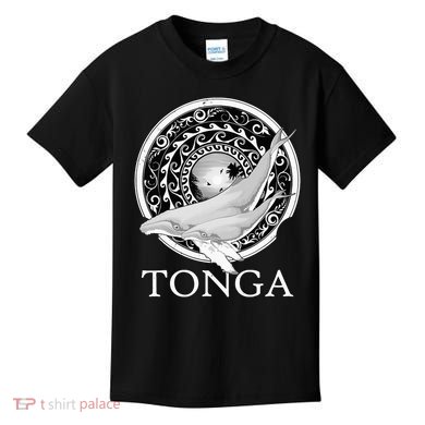 Dive Tonga Humpback Whales Polynesian Design Tonga Roots Kids T-Shirt
