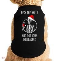 Deck The Halls And Not Your Colleagues Merry Christmas Doggie Tank thumb 0