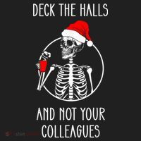 Deck The Halls And Not Your Colleagues Merry Christmas Beanie thumb 2