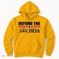 DEFUND THE HOA Homeowners Association Hoodie thumb 0