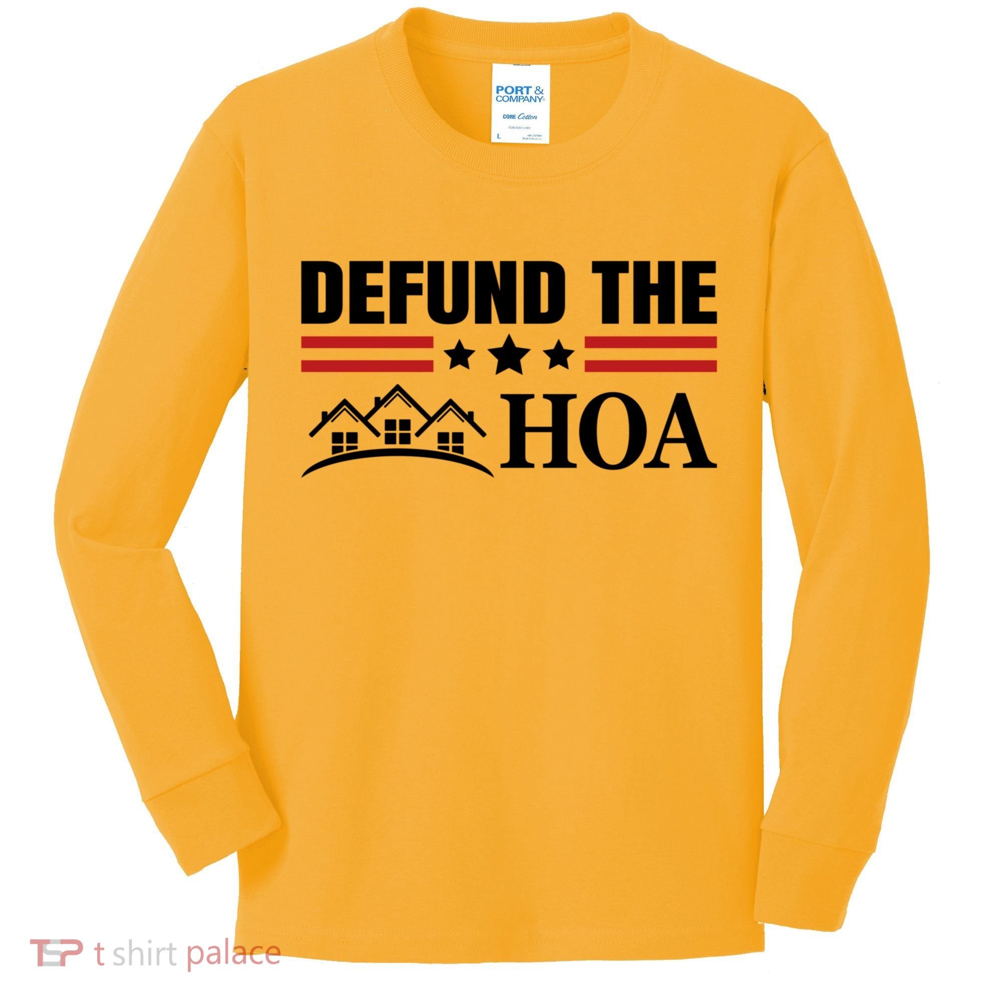 DEFUND THE HOA Homeowners Association Kids Long Sleeve Shirt