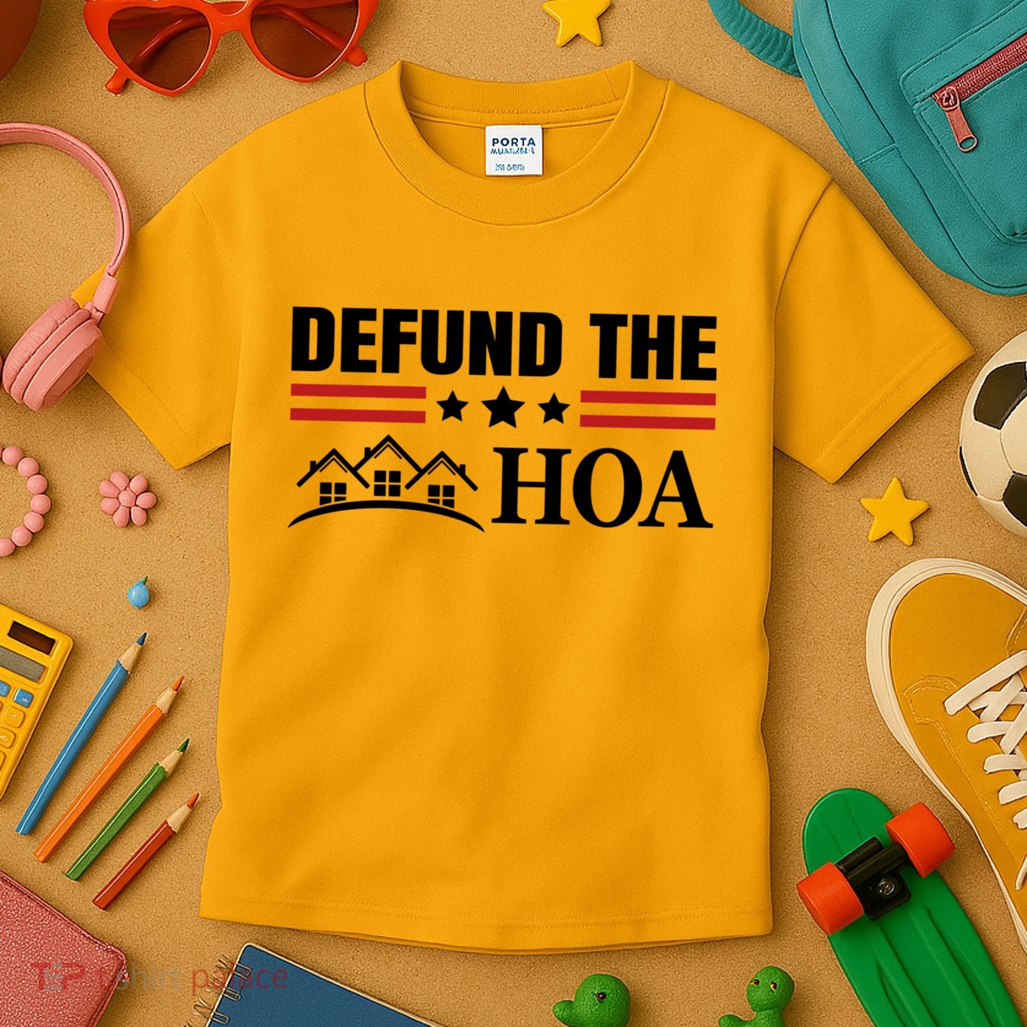 DEFUND THE HOA Homeowners Association Kids T-Shirt