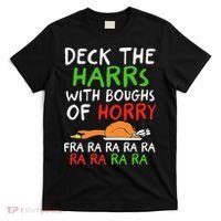 Deck The Harrs With Boughs Of Horry Fra Ra Ra Ra Goose Xmas T-Shirt thumb 0