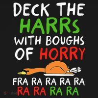 Deck The Harrs With Boughs Of Horry Fra Ra Ra Ra Goose Xmas T-Shirt thumb 7