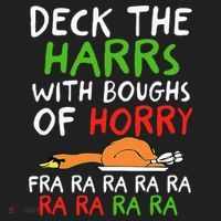 Deck The Harrs With Boughs Of Horry Fra Ra Ra Ra Goose Xmas Beanie thumb 2