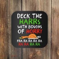 Deck The Harrs With Boughs Of Horry Fra Ra Ra Ra Goose Xmas Coaster thumb 0