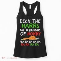 Deck The Harrs With Boughs Of Horry Fra Ra Ra Ra Goose Xmas Women's Tank Top thumb 0