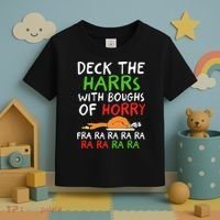 Deck The Harrs With Boughs Of Horry Fra Ra Ra Ra Goose Xmas Toddler T-Shirt thumb 3