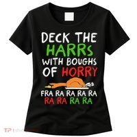 Deck The Harrs With Boughs Of Horry Fra Ra Ra Ra Goose Xmas Women's T-Shirt thumb 0
