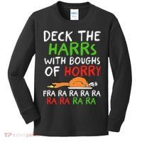 Deck The Harrs With Boughs Of Horry Fra Ra Ra Ra Goose Xmas Kids Long Sleeve Shirt thumb 0