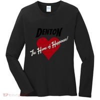 Denton The Home Of Happiness! Women's Long Sleeve Shirt thumb 0