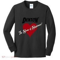 Denton The Home Of Happiness! Kids Long Sleeve Shirt thumb 0
