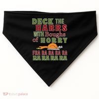 Deck The Harrs Fra Ra Ra Funny Turkey USA-Made Doggie Bandana thumb 0