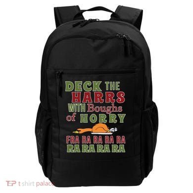 Deck The Harrs Fra Ra Ra Funny Turkey Backpack