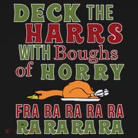 Deck The Harrs Fra Ra Ra Funny Turkey Women's Tank Top thumb 5