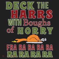 Deck The Harrs Fra Ra Ra Funny Turkey Hat thumb 2