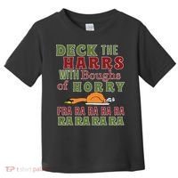 Deck The Harrs Fra Ra Ra Funny Turkey Toddler T-Shirt thumb 0