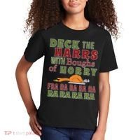 Deck The Harrs Fra Ra Ra Funny Turkey Kids T-Shirt thumb 2