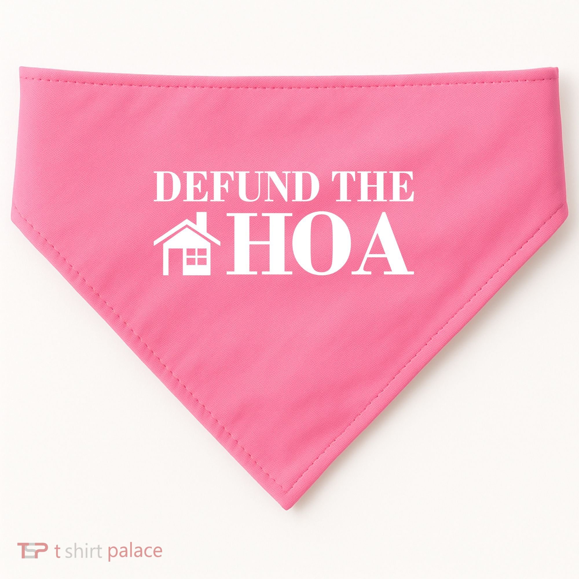 Defund The Hoa Anti Homeowner Association USA-Made Doggie Bandana