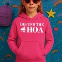 Defund The Hoa Anti Homeowner Association Kids Hoodie thumb 3