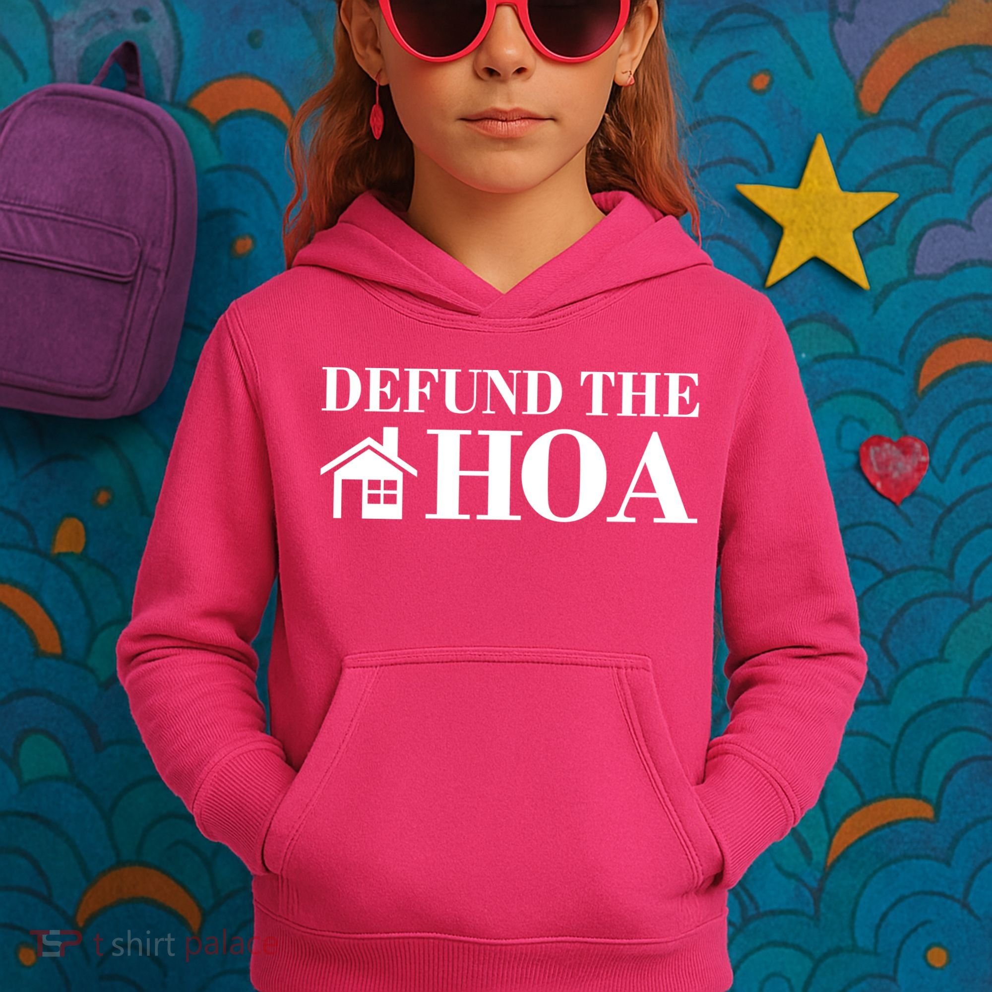 Defund The Hoa Anti Homeowner Association Kids Hoodie