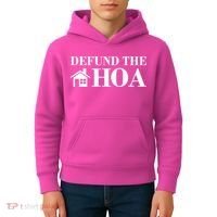 Defund The Hoa Anti Homeowner Association Kids Hoodie thumb 4