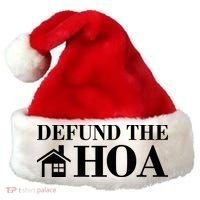 Defund The Hoa Anti Homeowner Association Santa Hat thumb 0