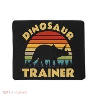 Dinosaur Trainer Halloween Costume Retro Sunset Dino Outline Mousepad thumb 0