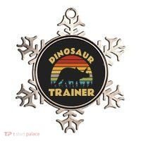 Dinosaur Trainer Halloween Costume Retro Sunset Dino Outline Ornament thumb 0