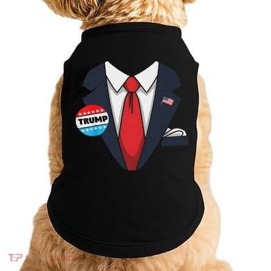 Donald Trump Halloween Costume Suit For Doggie Tank