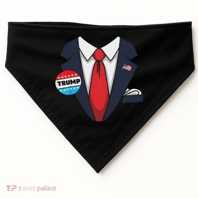 Donald Trump Halloween Costume Suit For USA-Made Doggie Bandana