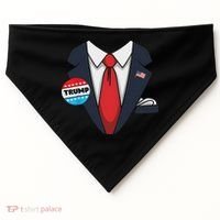 Donald Trump Halloween Costume Suit For USA-Made Doggie Bandana thumb 0