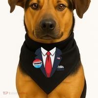 Donald Trump Halloween Costume Suit For USA-Made Doggie Bandana thumb 1
