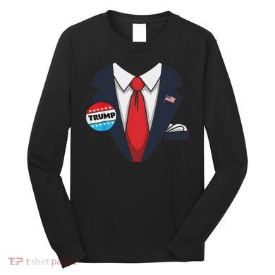 Donald Trump Halloween Costume Suit For Long Sleeve Shirt