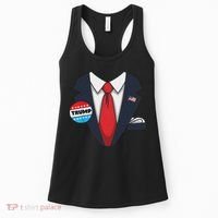 Donald Trump Halloween Costume Suit For Women's Tank Top thumb 0